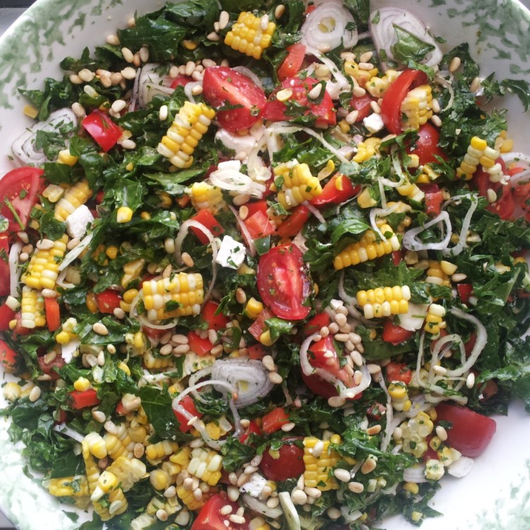 kale and corn salad