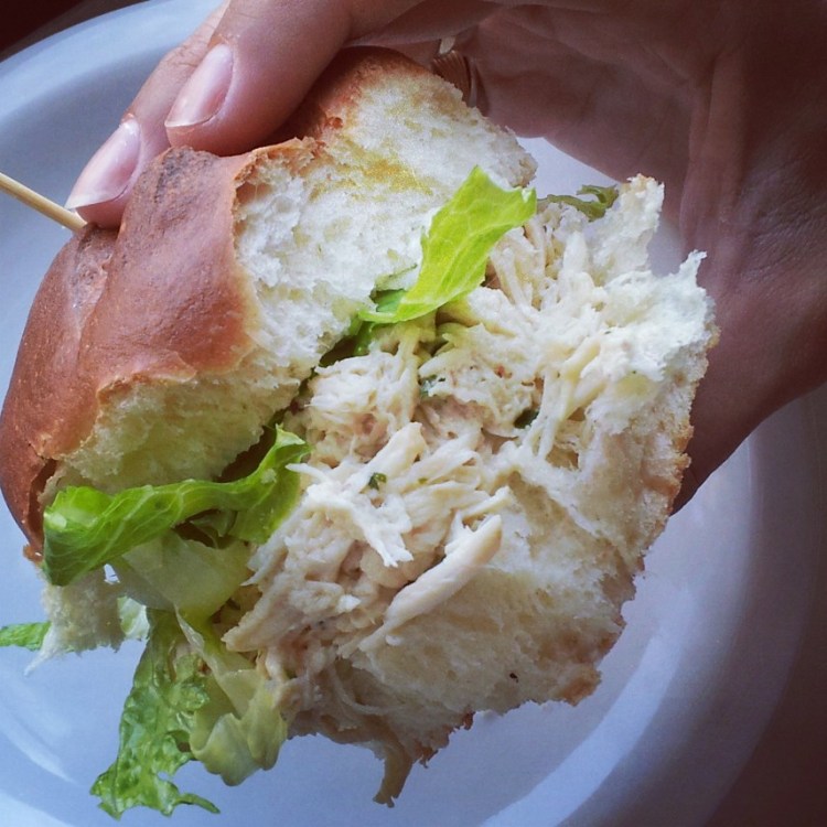 Crockpot Chicken Caesar Sliders