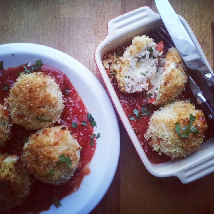 Chicken Parmesan Meatloaf Muffins