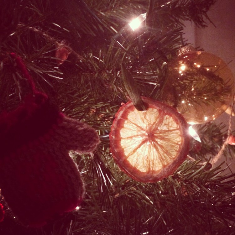 homemade citrus ornaments