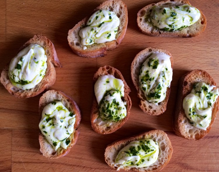 Whipped Feta with Herb Oil