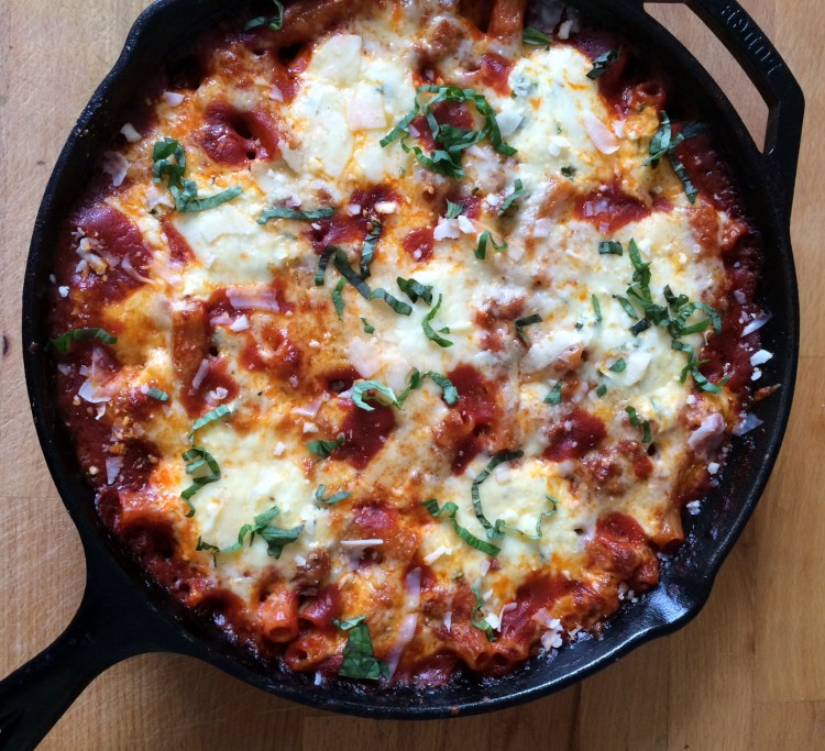 one skillet baked ziti