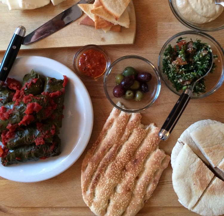 Lebanese Meat Stuffed Grape Leaves