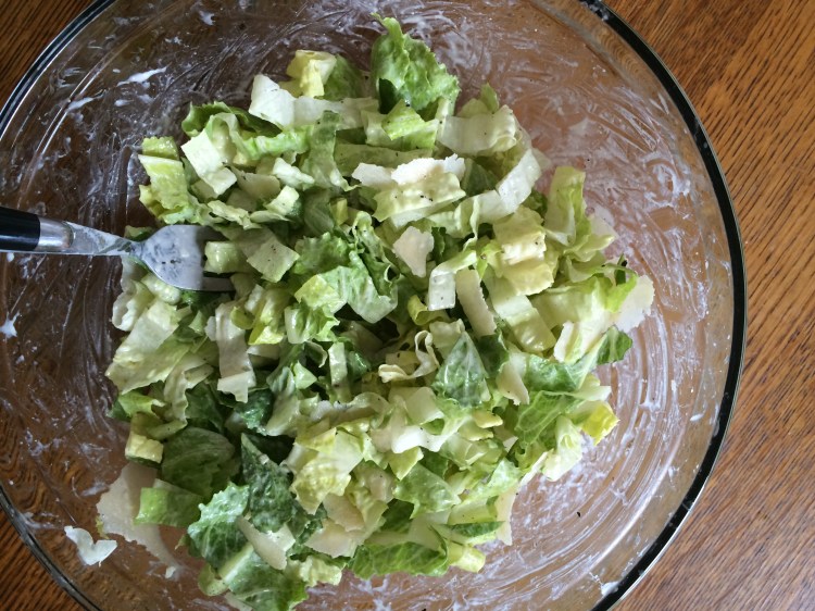 Chicken Caesar Salad Flatbread