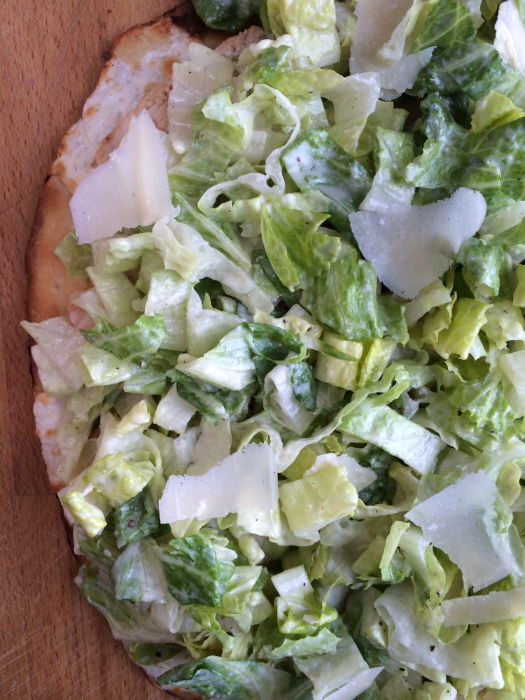 Chicken Caesar Salad Flatbread