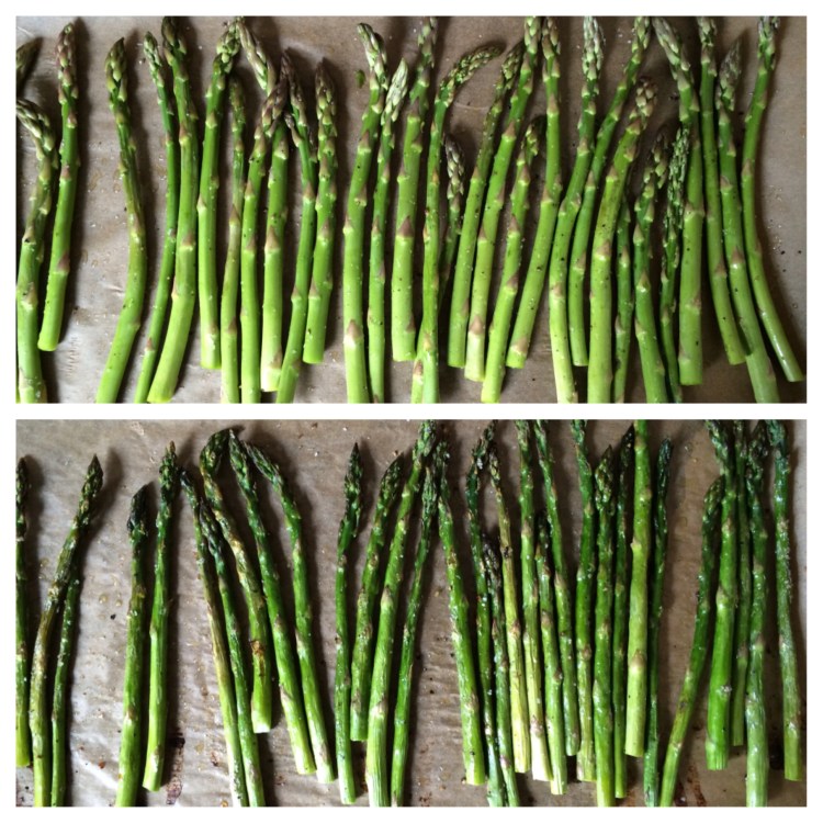 Roasted Asparagus with Balsamic Tomatoes and Feta