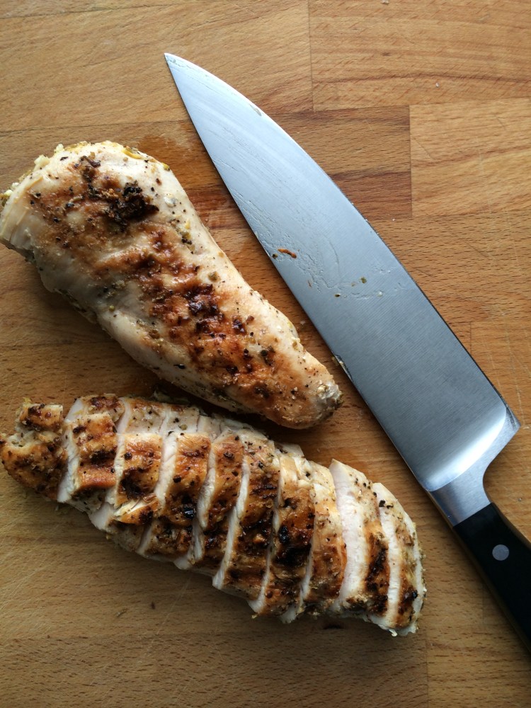 Spring Greens with Grilled Chicken, Strawberries, Avocado, and Feta