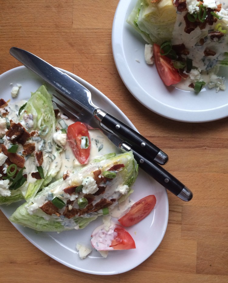 Wedge Salad with Buttermilk Herb Ranch Dressing