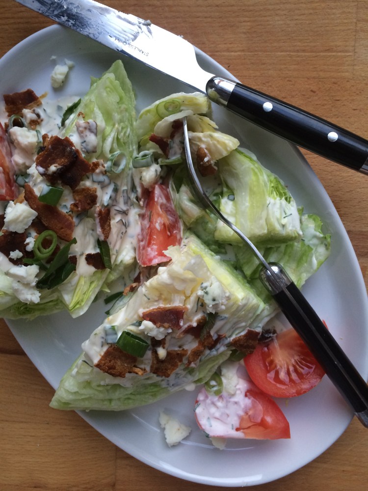Wedge Salad with Buttermilk Herb Ranch Dressing