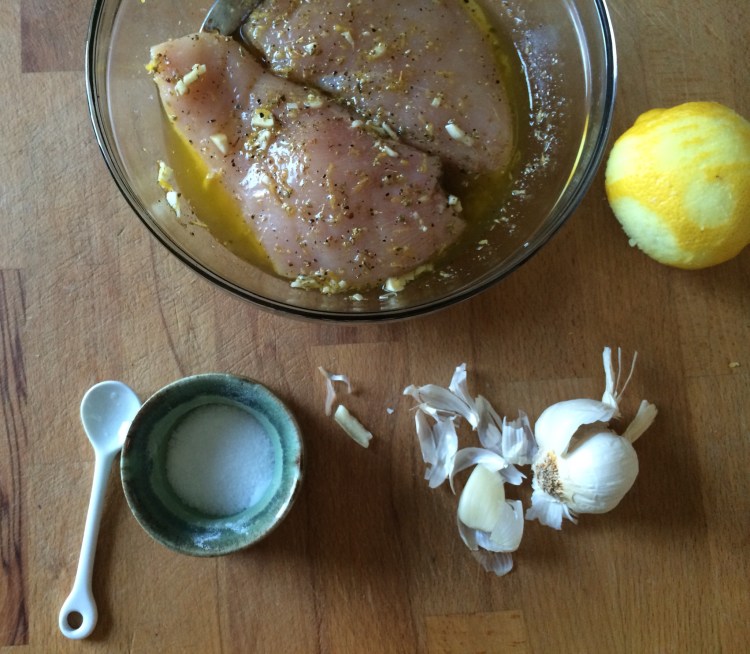 Spring Greens with Grilled Chicken, Strawberries, Avocado, and Feta