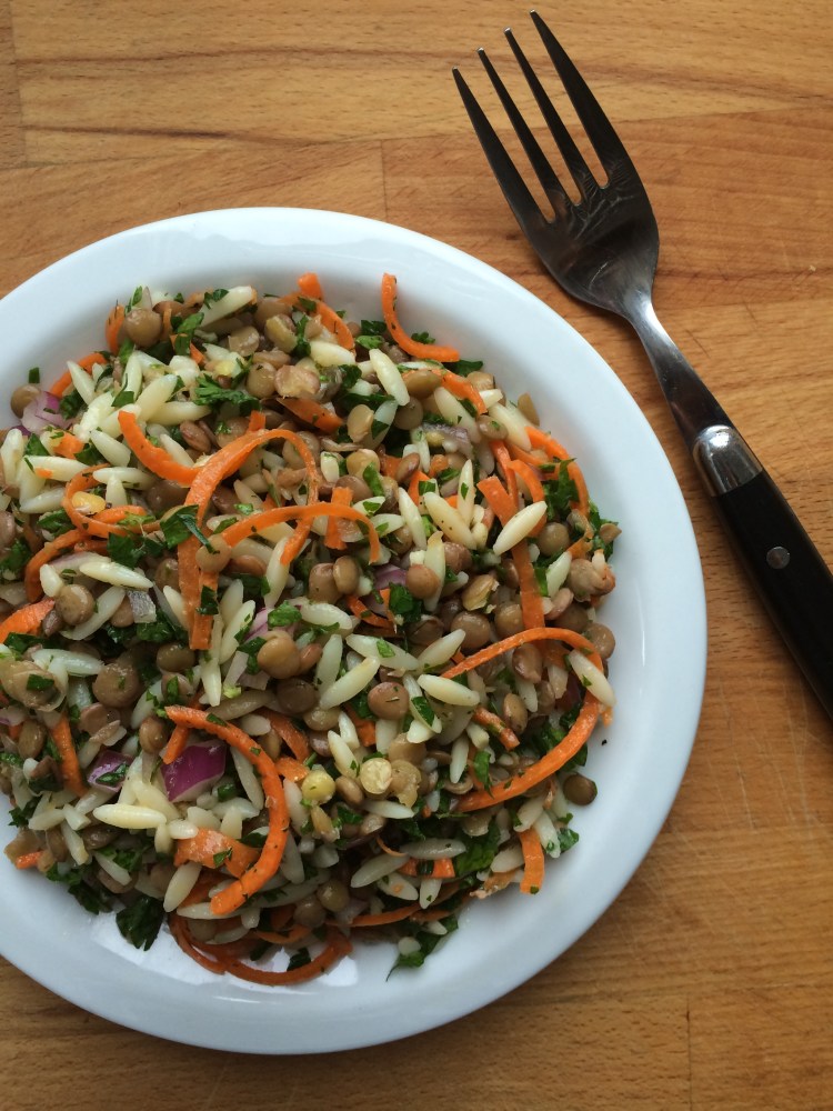 Lentil Orzo Salad