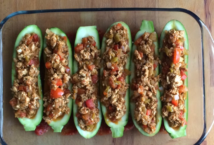 Turkey Taco Zucchini Boats