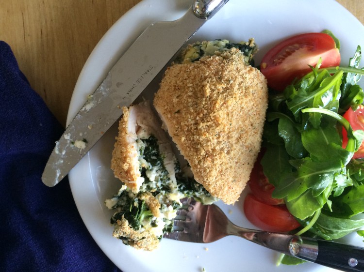 Spinach and Cheesey Chicken Roll-Ups 