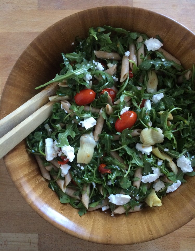 Roasted Tomato and Arugula Pasta Salad