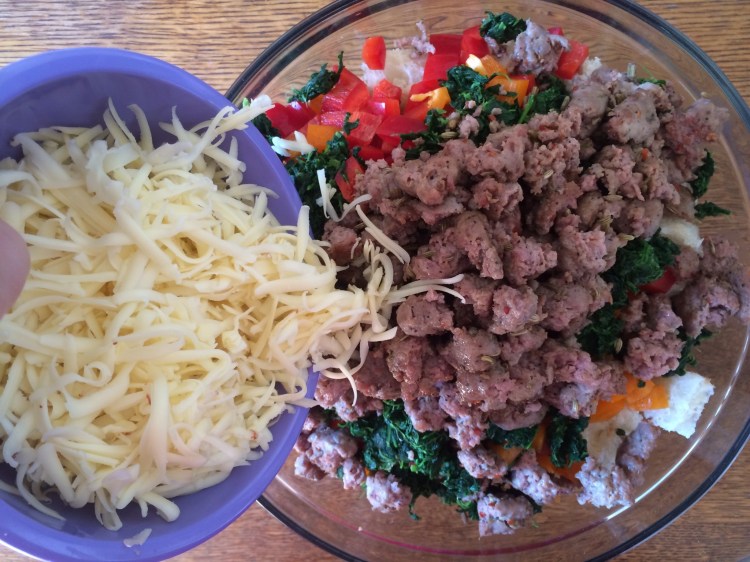 Sausage and Veggie Breakfast Strata