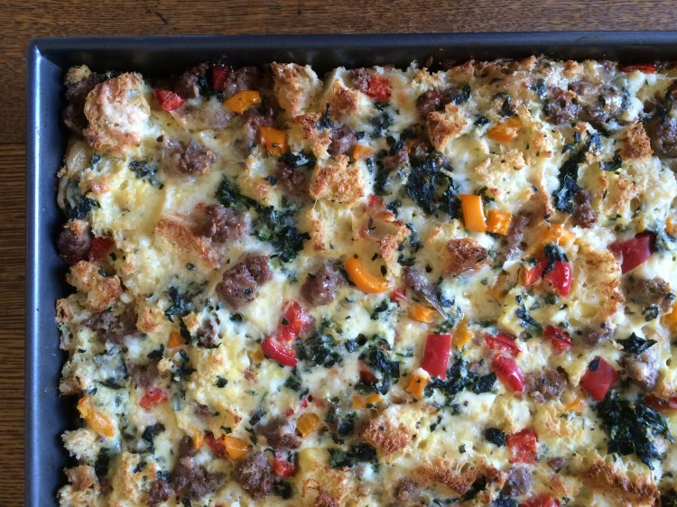 Sausage and Veggie Breakfast Strata