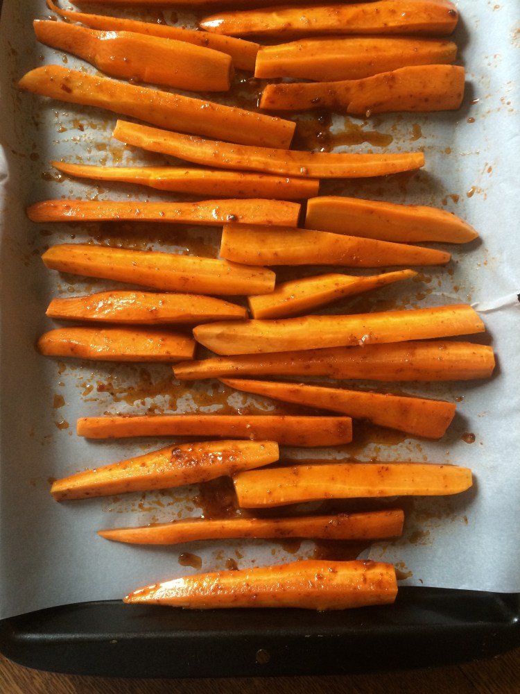 maple and harissa carrots 3