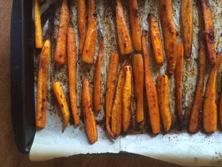 maple and harissa carrots 4